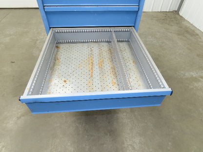 Lista Tool Cabinet Chest 6 Drawer 29x29x42" Blue Stanley Vidmar