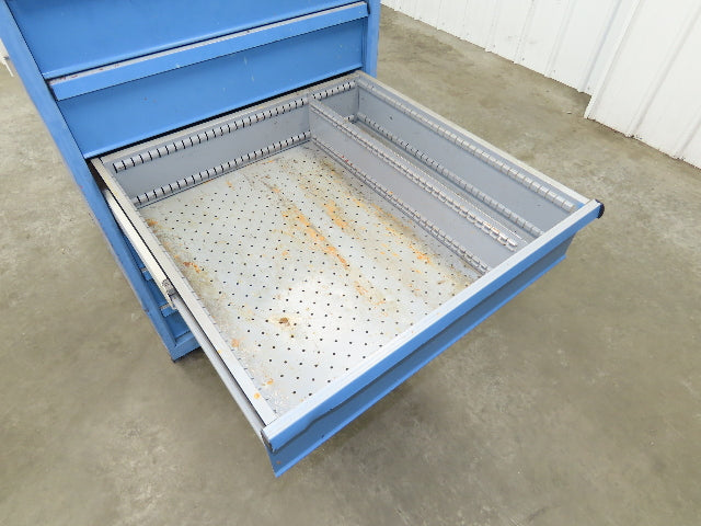 Lista Tool Cabinet Chest 6 Drawer 29x29x42" Blue Stanley Vidmar