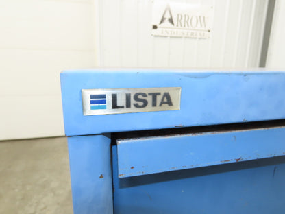 Lista Tool Cabinet Chest 6 Drawer 29x29x42" Blue Stanley Vidmar