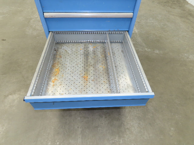 Lista Tool Cabinet Chest 6 Drawer 29x29x42" Blue Stanley Vidmar