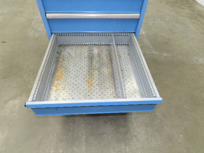 Lista Tool Cabinet Chest 6 Drawer 29x29x42" Blue Stanley Vidmar