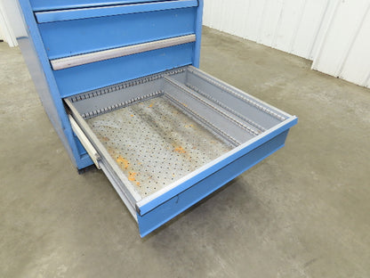 Lista Tool Cabinet Chest 6 Drawer 29x29x42" Blue Stanley Vidmar