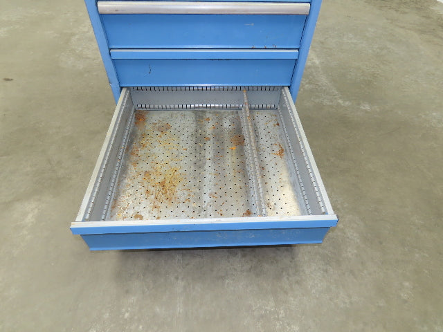 Lista Tool Cabinet Chest 6 Drawer 29x29x42" Blue Stanley Vidmar