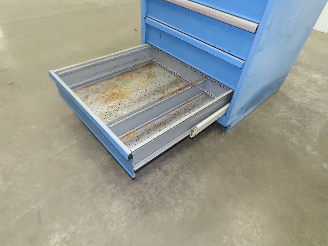 Lista Tool Cabinet Chest 6 Drawer 29x29x42" Blue Stanley Vidmar