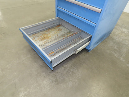 Lista Tool Cabinet Chest 6 Drawer 29x29x42" Blue Stanley Vidmar