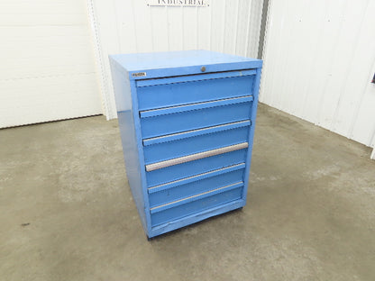 Lista Tool Cabinet Chest 6 Drawer 29x29x42" Blue Stanley Vidmar