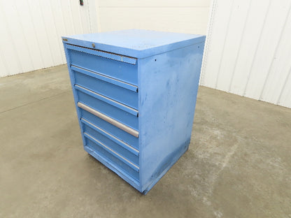 Lista Tool Cabinet Chest 6 Drawer 29x29x42" Blue Stanley Vidmar