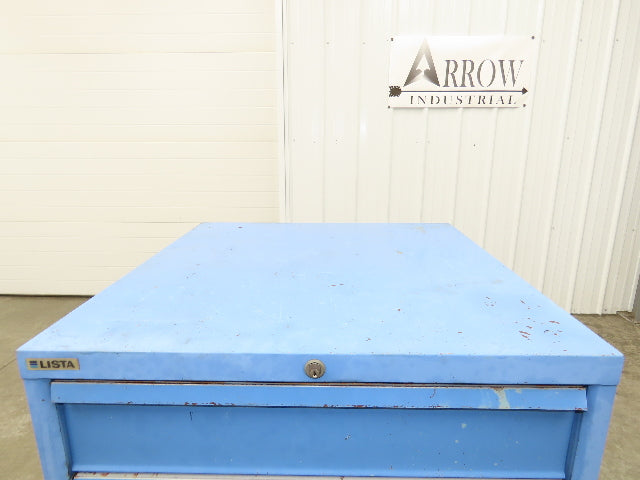 Lista Tool Cabinet Chest 6 Drawer 29x29x42" Blue Stanley Vidmar