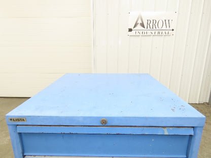 Lista Tool Cabinet Chest 6 Drawer 29x29x42" Blue Stanley Vidmar