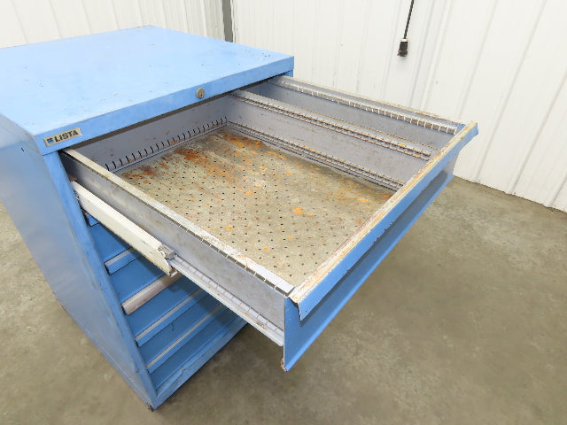 Lista Tool Cabinet Chest 6 Drawer 29x29x42" Blue Stanley Vidmar