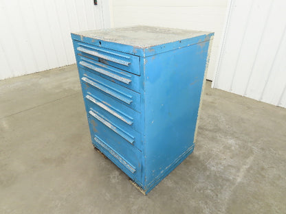 Lyon Tool Cabinet Chest 6 Drawer 28x30x44" Gray Lista Stanley Vidmar