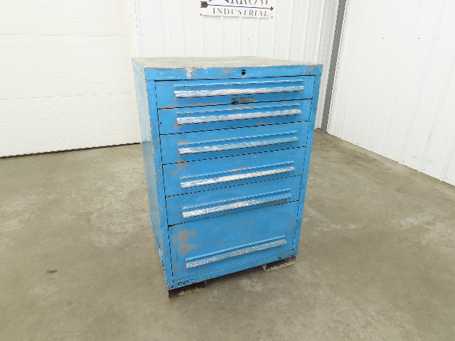 Lyon Tool Cabinet Chest 6 Drawer 28x30x44" Gray Lista Stanley Vidmar