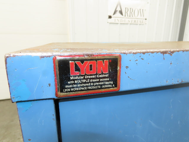 Lyon Tool Cabinet Chest 4 Drawer 28x45x44" Gray Lista Stanley Vidmar Rough