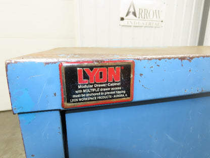 Lyon Tool Cabinet Chest 4 Drawer 28x45x44" Gray Lista Stanley Vidmar Rough