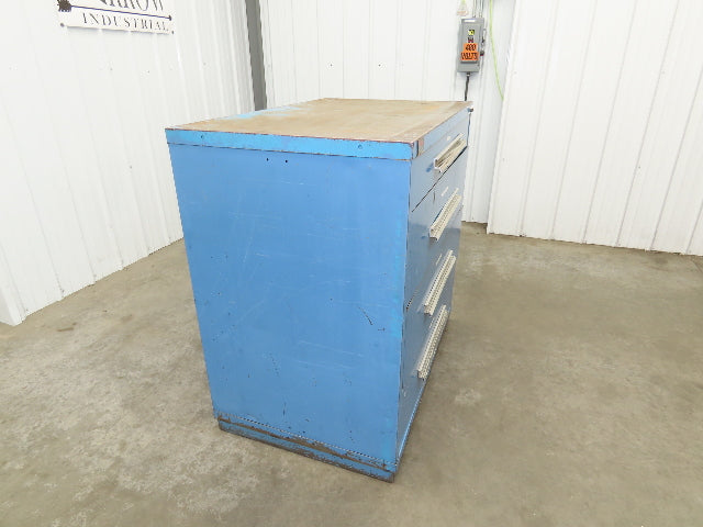 Lyon Tool Cabinet Chest 4 Drawer 28x45x44" Gray Lista Stanley Vidmar Rough