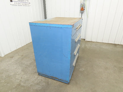 Lyon Tool Cabinet Chest 4 Drawer 28x45x44" Gray Lista Stanley Vidmar Rough