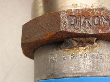 2" Braided Stainless Flex Hose 2" NPT Male Ends X 30" Length 3" Welded Nut