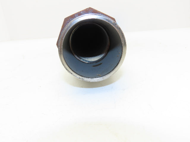 2" Braided Stainless Flex Hose 2" NPT Male Ends X 30" Length 3" Welded Nut