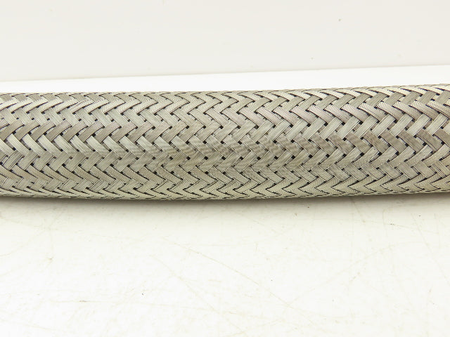 1-1/2" x 30" Braided Stainless Steel Compressed Air Flex Hose 1-1/2"MNPT Ends