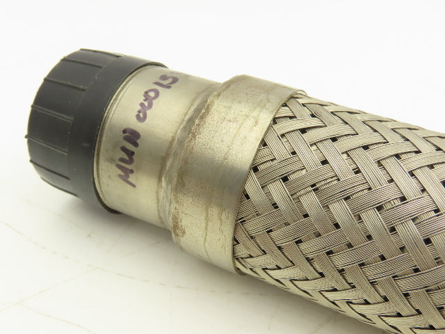1-1/2" x 30" Braided Stainless Steel Compressed Air Flex Hose 1-1/2"MNPT Ends