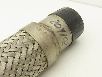 1-1/2" x 30" Braided Stainless Steel Compressed Air Flex Hose 1-1/2"MNPT Ends