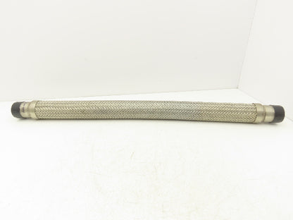 1-1/2" x 30" Braided Stainless Steel Compressed Air Flex Hose 1-1/2"MNPT Ends