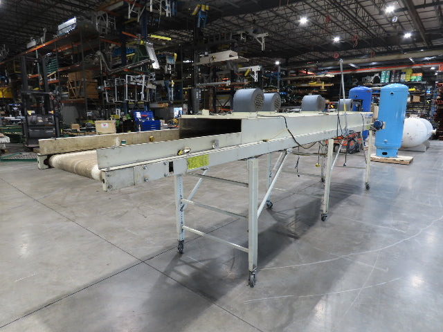 EMI Plastics 35"x 20' Belt Conveyor Dryer 29" Tunnel 115V Variable Speed 62FPM