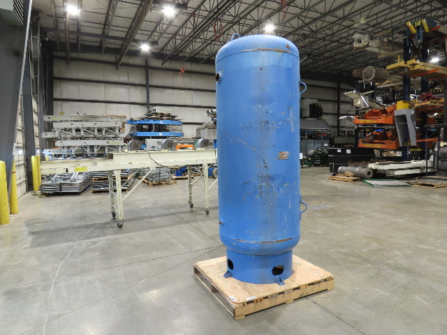 Steel Fab Vertical Compressed Air Receiver Tank 400 Gallon 200 PSI 36"x 103"
