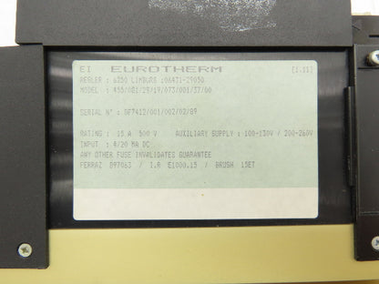 Eurotherm 455/081/29/19/073/001/37/00 Thyristor Power Controller 120/240V