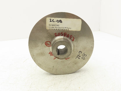 Scott 131.000.473 Pump Impeller #54 Iron 6.00" x .88" Bore Small Radius 2.85"