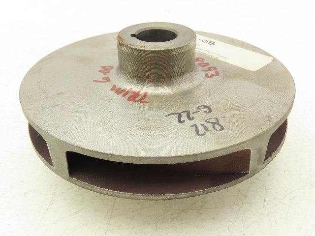 Scott 131.000.473 Pump Impeller #54 Iron 6.00" x .88" Bore Small Radius 2.85"