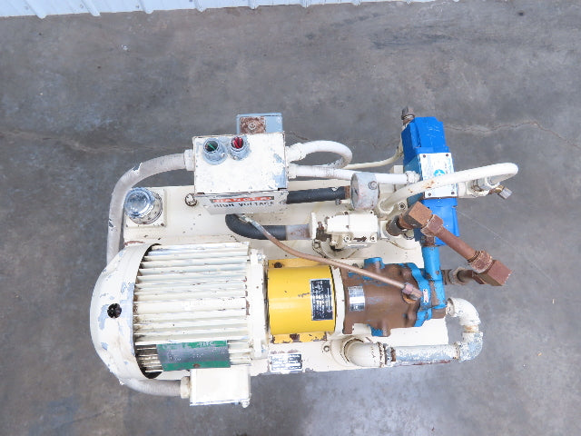 Hydro-Mechanical Vickers PVB6 Hydraulic Power Unit 25 Gal 6gpm 2000psi 5Hp 3PH