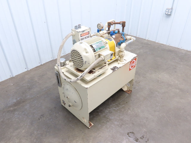 Hydro-Mechanical Vickers PVB6 Hydraulic Power Unit 25 Gal 6gpm 2000psi 5Hp 3PH