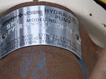 Hydro-Mechanical Vickers PVB6 Hydraulic Power Unit 25 Gal 6gpm 2000psi 5Hp 3PH