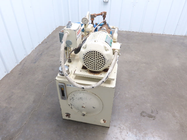 Hydro-Mechanical Vickers PVB6 Hydraulic Power Unit 25 Gal 6gpm 2000psi 5Hp 3PH