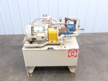 Hydro-Mechanical Vickers PVB6 Hydraulic Power Unit 25 Gal 6gpm 2000psi 5Hp 3PH