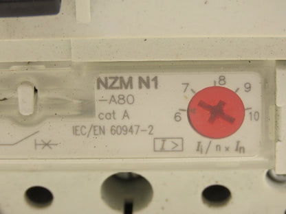 Moeller NZM N1-A80 Circuit Breaker 80A 3-Pole 690VAC 3PH Molded Case