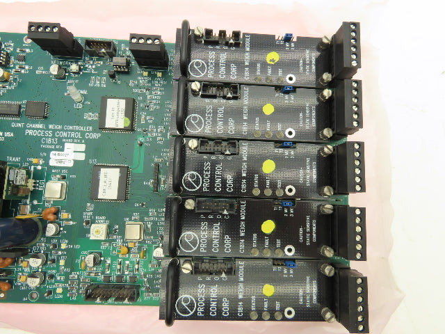 Process Control Corp C1813 REV A  Quint Channel Weigh Controller Board PCB