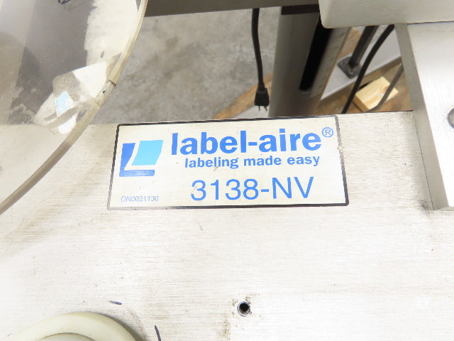 Label Aire 3138NV High Speed Label Applicator 120V Air Blow 3" Wide