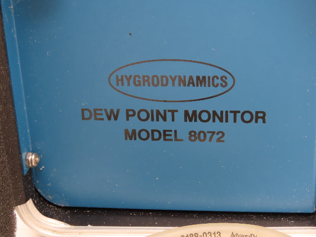 Hygrodynamics 8072 Dew Point Monitor Portable 120VAC Hoses Desiccate Tube