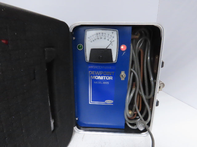 Hygrodynamics 8005 Dew Point Monitor Portable 120VAC Hoses & Desiccate Tube