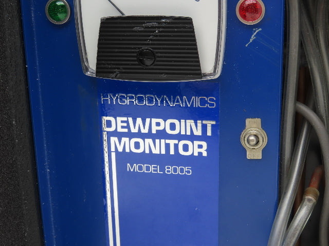 Hygrodynamics 8005 Dew Point Monitor Portable 120VAC Hoses & Desiccate Tube