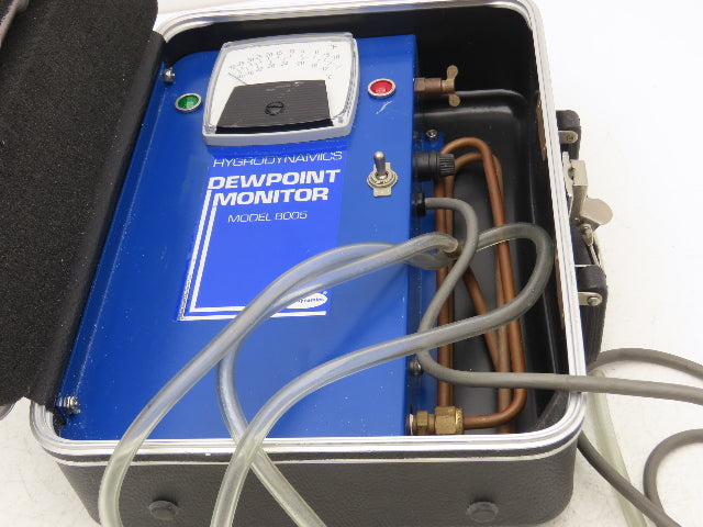 Hygrodynamics 8005 Dew Point Monitor Portable 120VAC Hoses & Desiccate Tube
