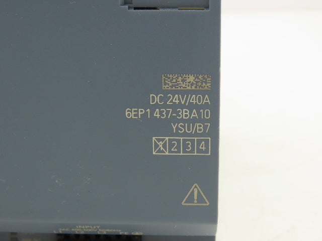 Siemens 6EP1437-3BA10 Power Supply DC 24V 40A 3PH 400-500V Input SITOP PSU300M