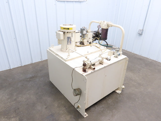 Parker V6X12027/10 Hydraulic Power Unit 1000PSI 7GPM 80 Gallon Tank 230/460V 3Ph