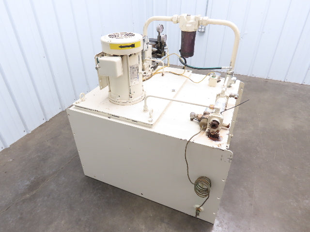 Parker V6X12027/10 Hydraulic Power Unit 1000PSI 7GPM 80 Gallon Tank 230/460V 3Ph