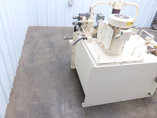 Parker V6X12027/10 Hydraulic Power Unit 1000PSI 7GPM 80 Gallon Tank 230/460V 3Ph
