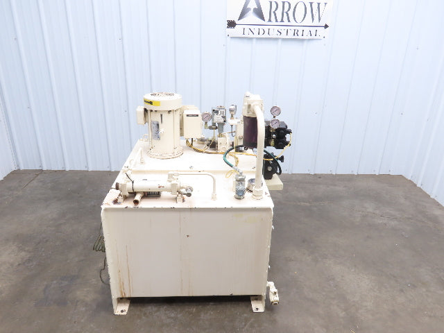 Parker V6X12027/10 Hydraulic Power Unit 1000PSI 7GPM 80 Gallon Tank 230/460V 3Ph