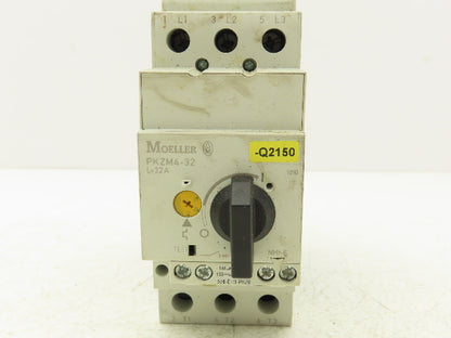 Moeller PKZM4-32 Manual Motor Starter Circuit Breaker 32A 30Hp 600VAC 3Ph