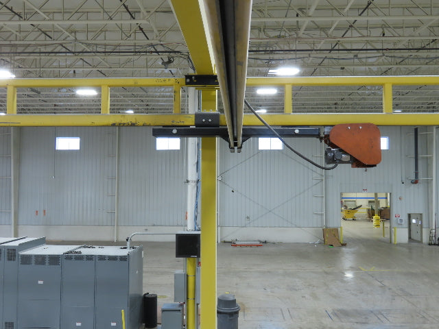 CraneVeyor 2 Ton Free Standing Bridge Crane 23' 8" Span 60' Runway 15' 4" HUB